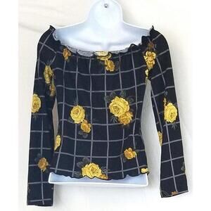 Ultra Flirt Womens Stripted Top Size L